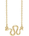 Snake Necklace, 14k Yellow Gold, 18"