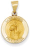 14k Yellow Gold St. Gerard Medal Pendant (18X15MM)