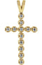 Diamond Cross 14k Yellow Gold Pendant