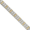 Men's Polished Tungsten with 14k Yellow Gold Link Bracelet, 8.75"