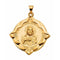 14k Yellow Gold Sacred Heart Medal (31x31 MM)