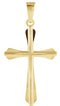 Star Cross 14k Yellow Gold Pendant