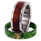 Two Wood Inlay 8mm Comfort-Fit Interchangeable Titanium Wedding Band, Size 14.25