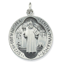 Sterling Silver St. Benedict Medal (18.5 MM)