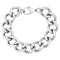 Men's High Polish Finish Curb Link Bracelet, Stainless Steel, 8.5"