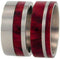 Redwood, Titanium Pinstripe Band, Men's Redwood Stripe Ring, Couples Wedding Band Set, M16-F8