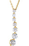 Diamond 'Journey' Necklace in 14k Yellow Gold, 18" (1.00 Cttw)