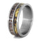 Deer Antler, Camo Print 8mm Comfort-Fit Matte Titanium Wedding Band