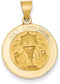 14k Yellow Gold Holy Communion Medal Pendant (26X19MM)