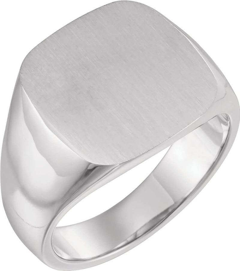 Men's Platinum Signet Ring (16mm)