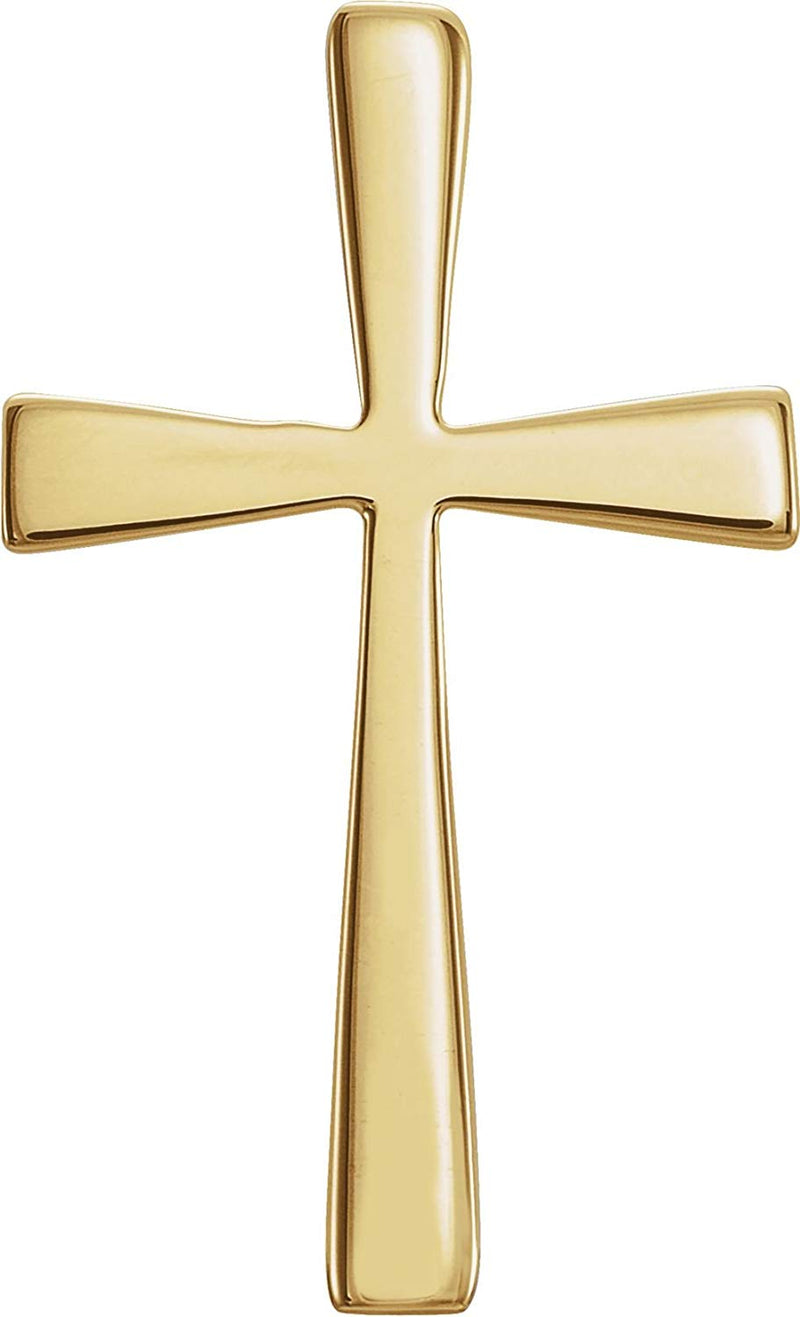 Roman Cross 18k Yellow Gold Pendant