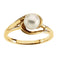 White Akoya Cultured Pearl Ring, 14k Yellow Gold (6mm)