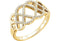 Diamond Woven Ring, 14k Yellow Gold (1/5 Ctw, Color G-H, Clarity I1 ), Size 8.75