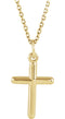 Western Cross 14k Yellow Gold Pendant Necklace, 18" (13X9MM)