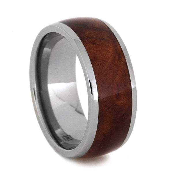 Exotic Coolibah Wood 8mm Titanium Comfort-Fit Band