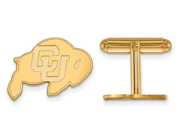 Gold-Plated Sterling Silver University Of Colorado Cuff Links, 15X18MM