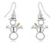 Diamond-Cut Snowman Earrings, Sterling Silver, 12k Green and Rose Gold Black Hills Gold Motif