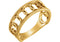 Geometric Circle Rope Trim Ring, 14k Yellow Gold