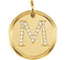 Diamond Initial "M" Pendant, 14k Yellow Gold (0.125 Ctw, Color GH, Clarity I1)