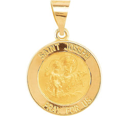 14k Yellow Gold Joseph Medal(15 MM)