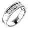 Platinum Men's Diamond Beaded Ring (1 Ctw, Color G-H, SI2-SI3 Clarity) Size 14.75