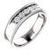 Men's Diamond Beaded Ring, Rhodium-Plated 14k White Gold (.33 Ctw, Color G-H, SI2-SI3) Size 12