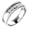 Men's Diamond Beaded Ring, Rhodium-Plated 14k White Gold (1 Ctw, Color G-H, SI2-SI3) Size 10