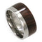 The Men's Jewelry Store (Unisex Jewelry) Ironwood Flat Ring 10mm Comfort Fit Titanium Wedding Band