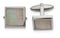 Stainless Steel, Anodized Block Rainbow Textured Square Cuff Links, 19.63X19.24MM