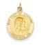 14k Yellow Gold Our Lady of Sorrows Medal Charm (20X15MM)