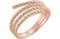 Spiral Wrap Rope Ring, 14k Rose Gold