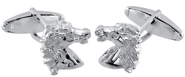 Sterling Silver Andalusian Horse Cuff Links