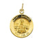 14k Yellow Gold St. Barbara Medal (14.75 MM)