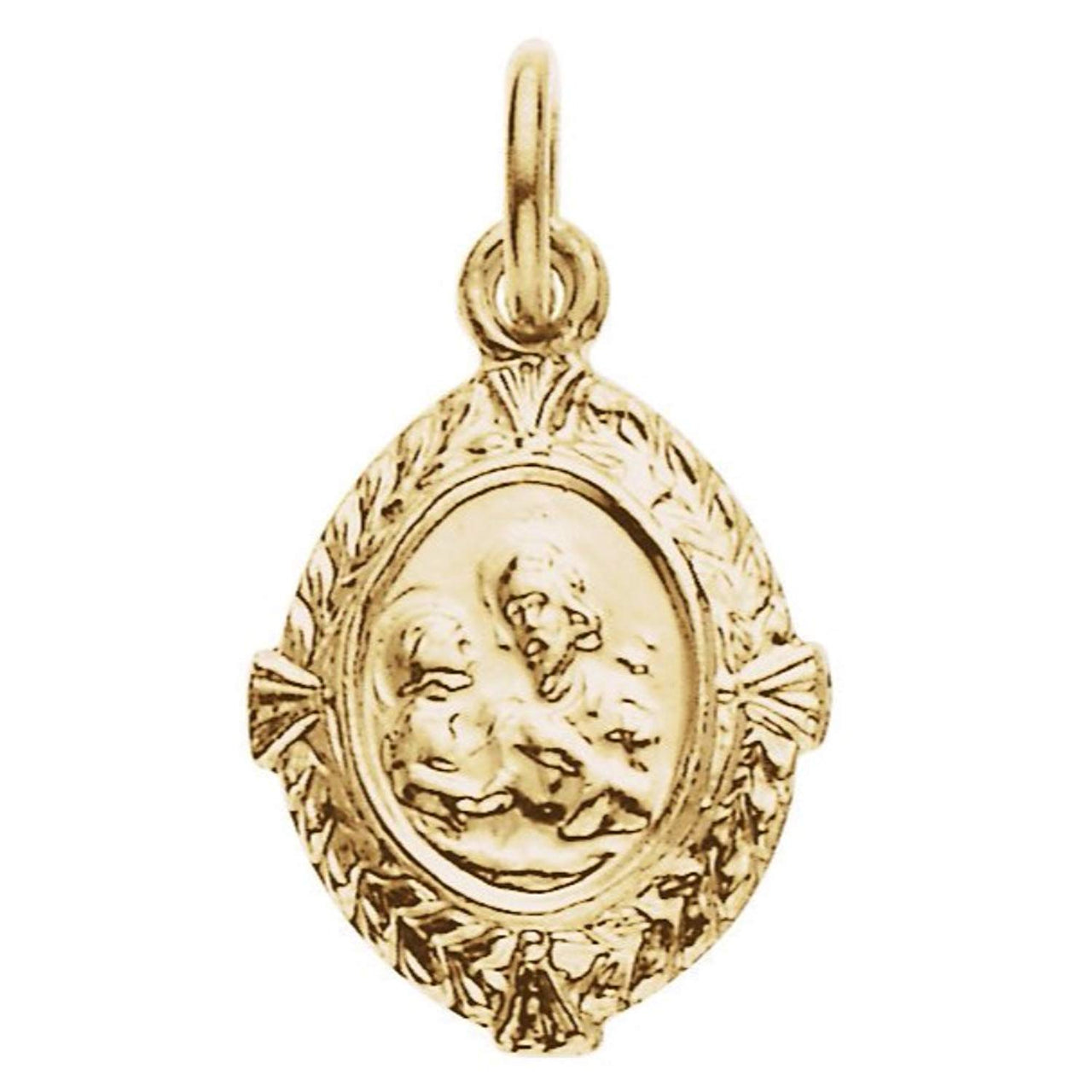 14k Yellow Gold St. Joseph Medal (12x9 MM)