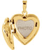 Petite 14k Yellow Gold Diamond Heart Locket