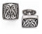 Heritage Collection Casted Grey Titanium Winged Scroll Cuff Links, 20MM