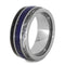 Dinosaur Bone, Gibeon Meteorite, Lapis Lazuli 10mm Comfort-Fit Titanium Wedding Band