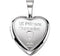 Girl's Sterling Silver 'Mi Primera Comunion' Cross Heart Locket Pendant