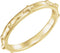 18k Yellow Gold 2.50mm Rosary Ring