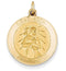 14k Yellow Gold St. Roch Medal Pendant