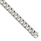 Men's Brushed Stainless Steel 15.56mm Link Bracelet, 8.5"