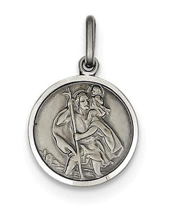 Sterling Silver St. Christopher Medal (22X18MM)