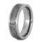 Gibeon Meteorite Inlay 6mm Comfort-Fit Titanium Band