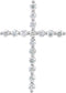 Platinum Diamond Cross Pendant (1.25 Ctw, G-H Color, I1 Clarity)