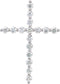 Platinum Diamond Cross Pendant (1.625 Ctw, G-H Color, I1 Clarity)