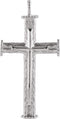 Rugged Capital Cross Sterling Silver Pendant