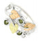 Ave 369 Created Soude Peridot August Birthstone Ring, Sterling Silver, 12k Green and Rose Gold Black Hills Gold Motif