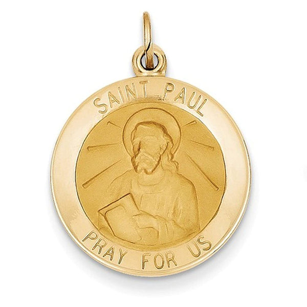 14k Yellow Gold St. Paul Medal Pendant (27X19MM)