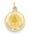 14k Yellow Gold Our Lady Of Cuba Medal Charm(18X12MM)