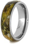 Flower Petal 6mm Comfort-Fit Titanium Band, Size 15.5